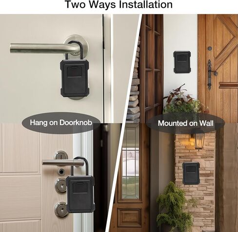 صندوق قفل مفتاح الأمان من MEGREZ، صندوق أمان مثبت على الحائط مع رمز رقمي، صندوق قفل مجموعة رمز قابل لإعادة الضبط للمفاتيح، صندوق تخزين مفاتيح معدني للمنزل والمكتب، أحمر in Kuwait