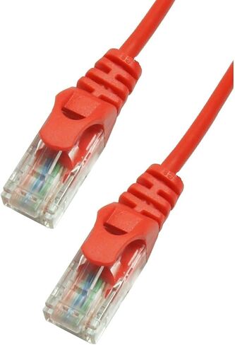Grandmax Slim Cat6 35 'Foot Blue RJ45 ، 550MHz ، UTP Ethernet Network Patch Cable Snagless/Absolded Boot ، 2 Pack in Kuwait