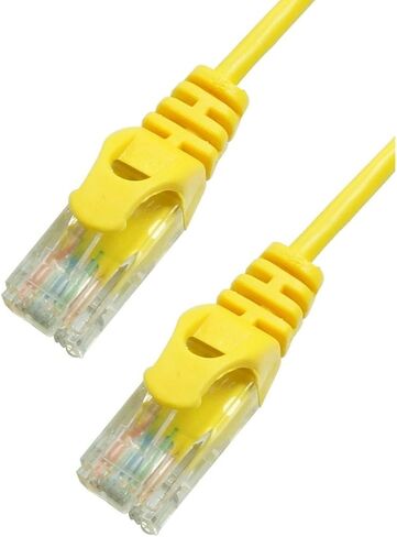 Grandmax Slim Cat6 35 'Foot Blue RJ45 ، 550MHz ، UTP Ethernet Network Patch Cable Snagless/Absolded Boot ، 2 Pack in Kuwait