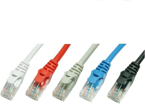 Grandmax Slim Cat6 35 'Foot Blue RJ45 ، 550MHz ، UTP Ethernet Network Patch Cable Snagless/Absolded Boot ، 2 Pack in Kuwait