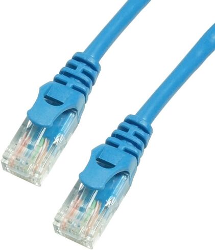 Grandmax Slim Cat6 35 'Foot Blue RJ45 ، 550MHz ، UTP Ethernet Network Patch Cable Snagless/Absolded Boot ، 2 Pack in Kuwait