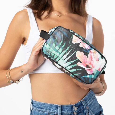 ALOHA Collection Painted Birds Dopp Kit in Neutrals | Lightweight, Splash-Proof, and Easy to Clean Toiletry Bag in Kuwait