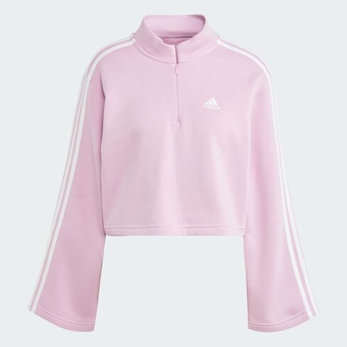 adidas Women's Essentials 3-Stripes Fleece Quarter-Zip in Saudi Arabia