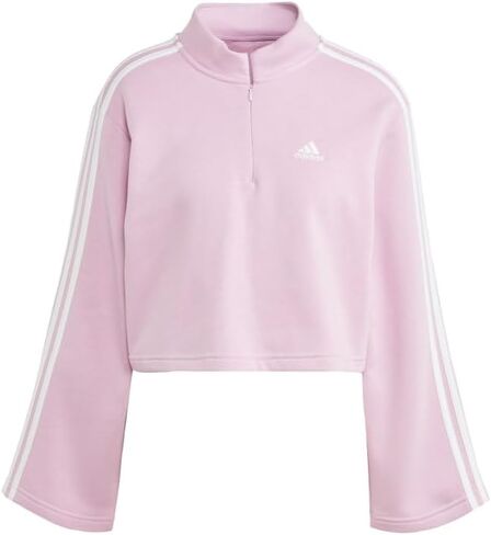 adidas Women's Essentials 3-Stripes Fleece Quarter-Zip in Saudi Arabia