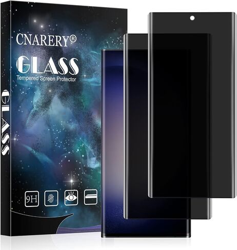 Privacy Screen Protector for Samsung Galaxy S23 Ultra 5G, [2 Pack] Anti Spy Tempered Glass Easy Installation Anti-peeping [Don’t Support Fingerprint Unlock] in Saudi Arabia