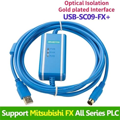USB-SC09-FX Isolation Programming Cable Suitable for FX All Series FX2n FX3U FX1N PLC Isolated Adapter(Gold Plated Version) in Saudi Arabia