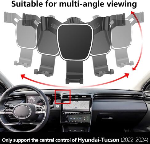 حامل هاتف السيارة لـ Hyundai Tucson 2022 2023 2024 ， Hyundai Santa Cruz 2022 2023 2024 Auto Exclification Bracket Interior Decoration Board Mobile Mobile Mount Mount in Kuwait