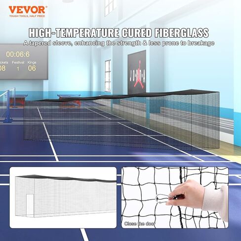 VEVOR Baseball Batting Netting, Professional Softball Baseball Batting Hitting Training Net, Practice Portable Pitching Cage Net with Door & Carry Bag, Heavy Duty Enclosed PE Netting, 55FT (NET ONLY) in Saudi Arabia