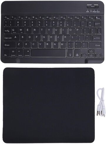 Yunseity Portable Keyboard, Ergonomic Keyboard for Tablet (Black) in Saudi Arabia