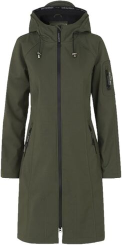 ILSE JACOBSEN HORNBAEK RAIN 37 Women's Classic Water Resistant Raincoat (3/4 Length) (Stone, 34) in Saudi Arabia