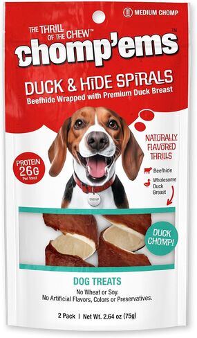 Chomp’ems Premium Beefhide Chews for Dogs, 2 Chews in Kuwait