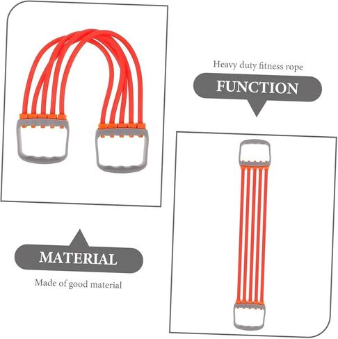 Arm and Chest Muscle Trainer,Chest Exercise Equipment,Chest Dilator,5 Tubes Ajustable Arm Strength Trainer, Strength Training Equipment for Home Fitness Muscle (Red) in Saudi Arabia