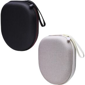 Headphone Headset Case Compatible with Sony/JBL/Soundcore Anker/Bose/BERIBES/Picun/KVIDIO Wireless On-Ear Headphones,Black+Khaki