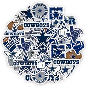 39 PCS Sports Stickers for Cowboys PVC Sticker للمراهقين ， DIY Decoration ملصقات مقاومة للماء
