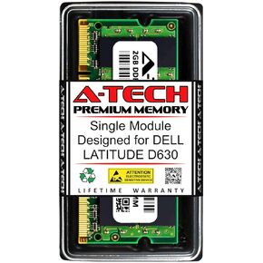 A-Tech 2GB RAM for DELL Latitude D630 | DDR2 667MHz SODIMM PC2-5300 200-Pin Non-ECC Memory Upgrade Module