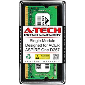 A-Tech 2GB RAM for ACER Aspire ONE D257 | DDR3 1333MHz SODIMM PC3-10600 204-Pin Non-ECC Memory Upgrade Module