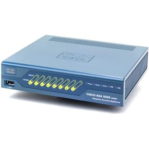 Cisco ASA 5505 50-User Bundle. ASA 5505 Appliance with SW 50 Users 8dorts 3Des/AES FWAPL. 8 × ، 3 × ، 1 × إدارة (متجددة)