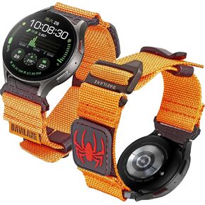 22mm Tactical Nylon Quick Release Watch Band with Swappable Patches & G-Hook Closure - Universal Fit for Smartwatches and Analog Watches