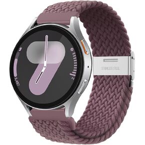 نطاقات ساعة نايلون مسطّحة متوافقة مع Garmin Vivoactive 6/Vivoactive 5/3/Forerunner 165/55/245 ، معصم حزام سريع الإفراج سريع 20 مم لـ Venu SQ/SQ 2/Venu 2 Plus/Vivomove Trend Men Women