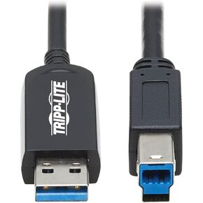 Tripp Lite USB-A to USB-B Fiber Active Optical Cable AOC USB 3.2 Gen 1 15M (U328F-15M)