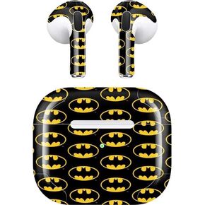 Skinit Skinit Audio Audio Skin متوافق مع Apple Airpods (3rd Gen ، 2021) - تصميم شعار Warner Bros Batman المرخص رسميًا