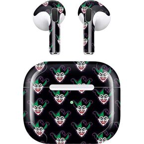 Skinit Decal Audio Skin Compatible with Apple AirPods (3rd Gen, 2021) - Officially Licensed Warner Bros Joker Logo Pattern Design