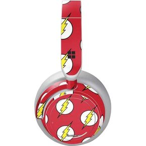 Skinit Decal Audio Skin Compatible with Surface Headphones - Officially Licensed Warner Bros Flash Logo Pattern Design