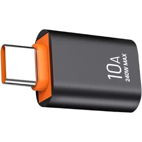 USB C to USB A Adapter, 10Gbps Data Transfer, 240W Charging, Black, 1 Count