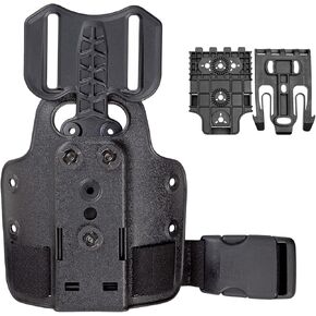 Drop Flex Adapter with QLS Kit, Drop Leg Holster Platform Adjustable Thigh Holster 6004 Leg Shroud Adapter for Holsters and Magazine Pouches Quick Locking