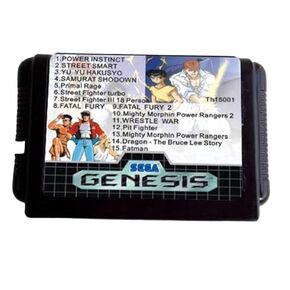Royal Retro 15 In 1 16 bit MD Game Card For Sega Mega Drive For Genesis-EUR Shell