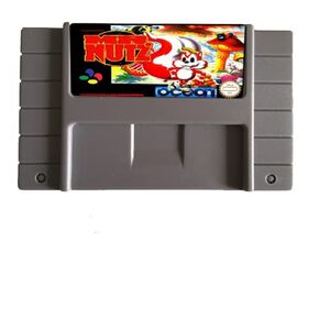 Royal Retro Mr.Nutz USA Version 16 bit Big Gray Super Game Card For PAL NTSC Game Player-(PAL JAP Shell)