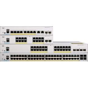 Cisco Catalyst 1000-24P-4G-L Network Switch, 24 Gigabit Ethernet (GbE) PoE+ Ports, 195W PoE Budget, 4 1G SFP Uplink Ports, Fanless Operation, Enhanced Limited (C1000-24P-4G-L)