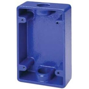 SECURITY DOOR CONTROLS 491BB Blue Surface Mount Box for 491
