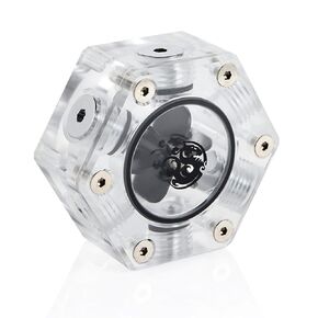 Bitspower G1/4" Hexagon Flow Indicator, Digital RGB
