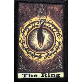 The Ring Lord of The Rings Tarot Card Morale Patch -Made in The USA- Tactical Hook and Loop