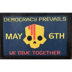 We Dive Together May 6th Morale Patch. Perfect for Your Hook and Loop Tactical Cap, Plate Carrier, Rucksack or Backpack.