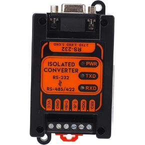Isolated Serial Converter,Isolated RS232 to RS485/422 Serial Adapter Bidirectional Interchangeable Serial Converter, 256Kbps Stable Transmission Onboard