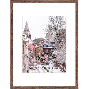 إطار صورة أسود Hoikwo مقاس 8 × 10، صور عرض 5 × 7 مع حصيرة أو 8 × 10 بدون حصيرة، حزمة واحدة 8 × 10 إطار للتعليق على الحائط والطاولة in Kuwait