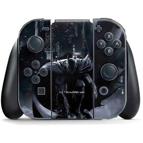 Skinit Decal Gaming Skin Compatible with Nintendo Switch (2017-2021) Joy-Con Controller - Officially Licensed DC Comics Arkham Origins Batman in Action Pose Design