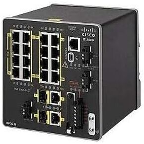 Cisco IE-2000-16PTC-G-E Network Switch Managed L2 Fast Ethernet (10/100) Power Over Ethernet (PoE) Black 16x 10/100Base-T Ethernet, 2X GE Combo, 4X Po