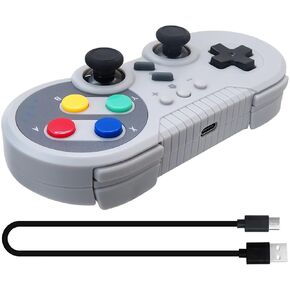 Suifaqi 2025 New Wireless Classic Controller Gamepad Replacement for NS/Switch OLED/Windows PC - Gray