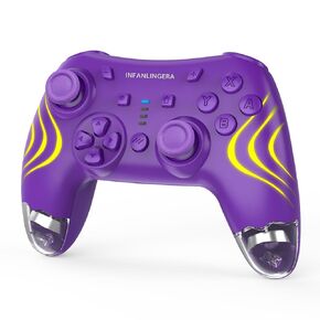 Infanlingera Wireless Switch Controllers Compatible With OLED/Lite, Switch Joypad, Support Wake-up and 6-Axis Gyro Function