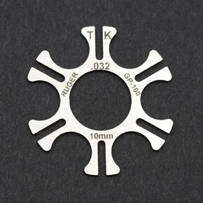 3 Moon Clips - Premium Moon Clip for GP100 10MM Match Champion Revolver | Speedy Stainless Steel Moon Clips for Easy Loading and Unloading | Made in USA