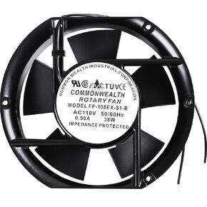 جديد FP-108EX-S1-B مروحة التبريد AC110V 50/60Hz 38W 0.50A محمل الكرة مع المعاوقة محمية 172 × 150 × 50mm