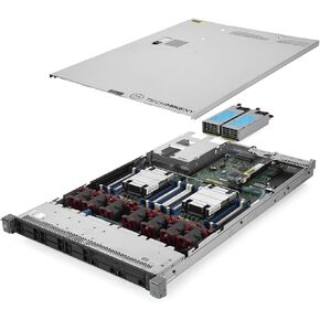 TechMikeNY Server 1.80Ghz 16-Core 128GB RAM 2X 800GB SSD 6X 1.2TB ProLiant DL360 G9 (Renewed)