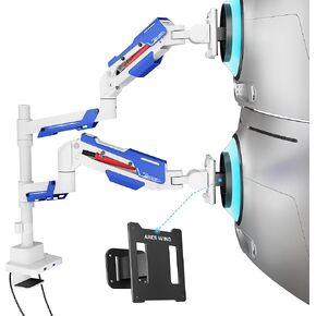 ARES Wing Single Monitor Mount & Vesa Adapter لـ Samsung Neo G9 و G65B و G70A و G75T و G85NB و CRG9 و CHG9 و CHG90 و Odyssey G9