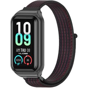 Mijobs نايلون استبدال حزام السوار Watch Band Smart Bracelet Series for Amazfit 7 Fit Band