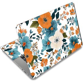 SUPERDANT Laptop Notebook Skin Sticker Laptops Cover Decals Notebook PC Computer Art Protector Universal Waterproof Reusable Vinyl Personalized Notebooks Art Decal Fits 12-15.6 inch Abstract Flowers