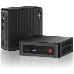 Mini PC AMD Ryzen 5 3550H, 16GB DDR4 512GB SSD, Radeon Vega 8 Graphics (1.2GHz), Mini Desktop Computer Dual LAN /WiFi5/BT5/Home Media Server