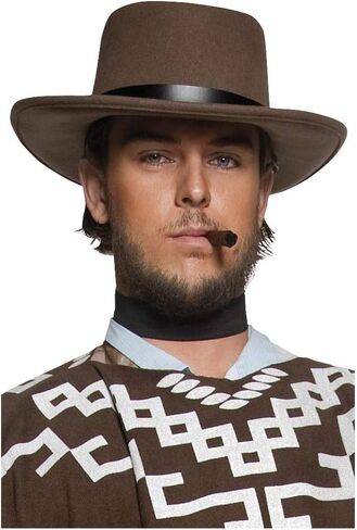 Smiffy's Men's Authentic Western Wandering Gunman Hat with Rim in Saudi Arabia